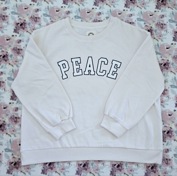 C&C California🌴 "PEACE"☮️ Sweatshirt - NWT - Picture 12 of 15